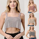 silver rhinestone tank top